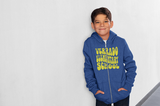 Groovy (70s) - Youth Full-Zip Hoodie