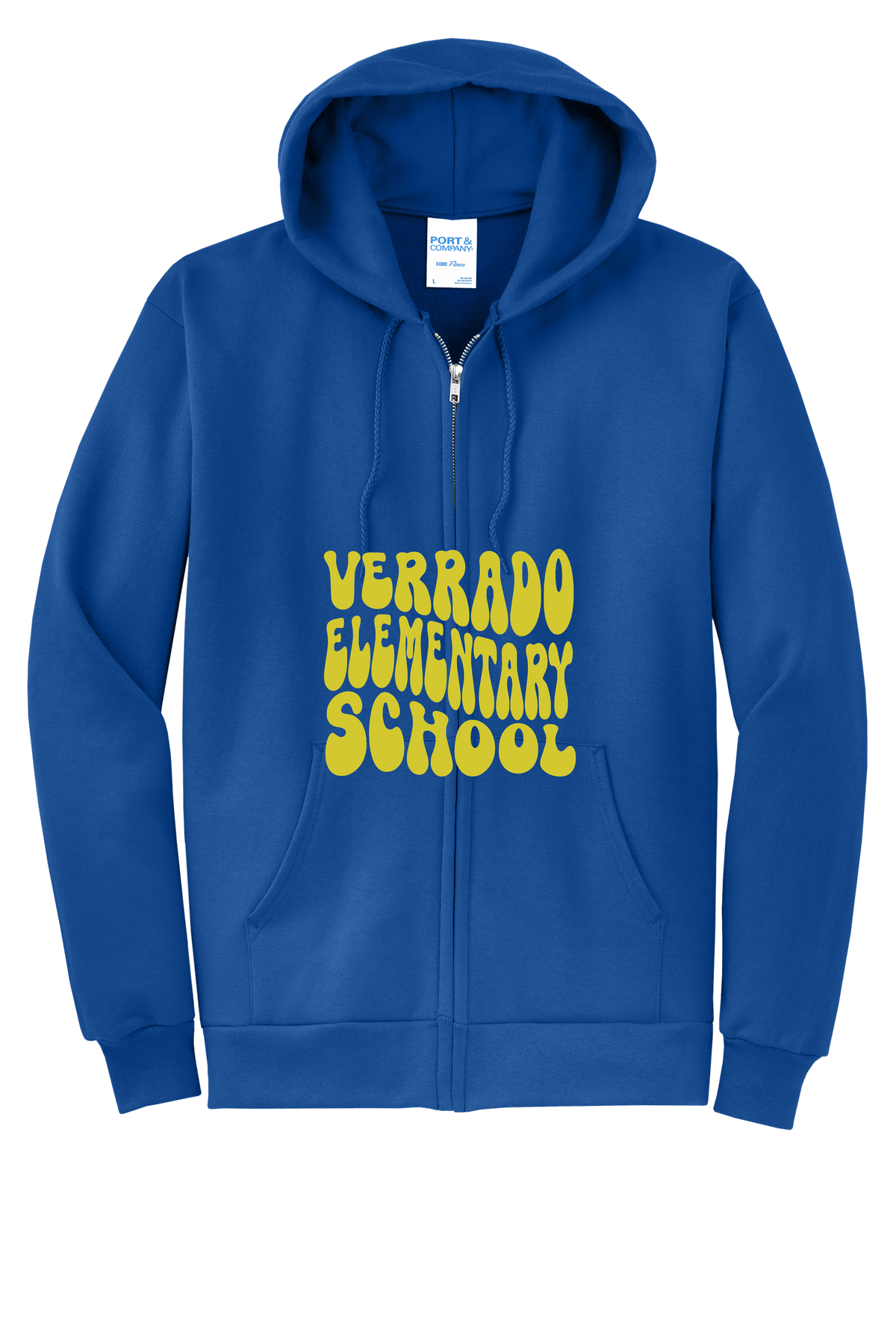 Groovy - Youth Zip Hoodie - Royal Blue