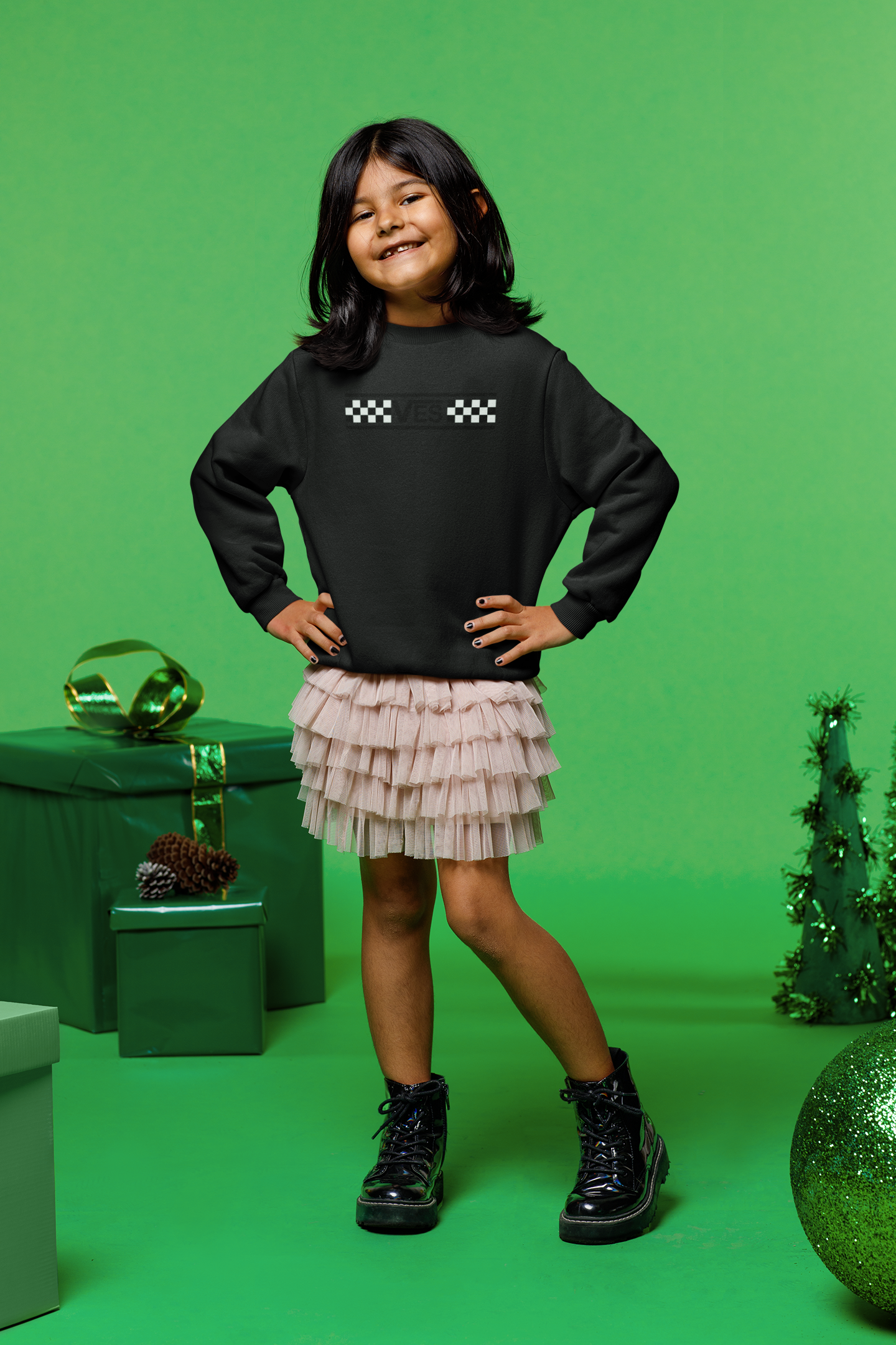 Checkered - Youth Crew Sweatshirt