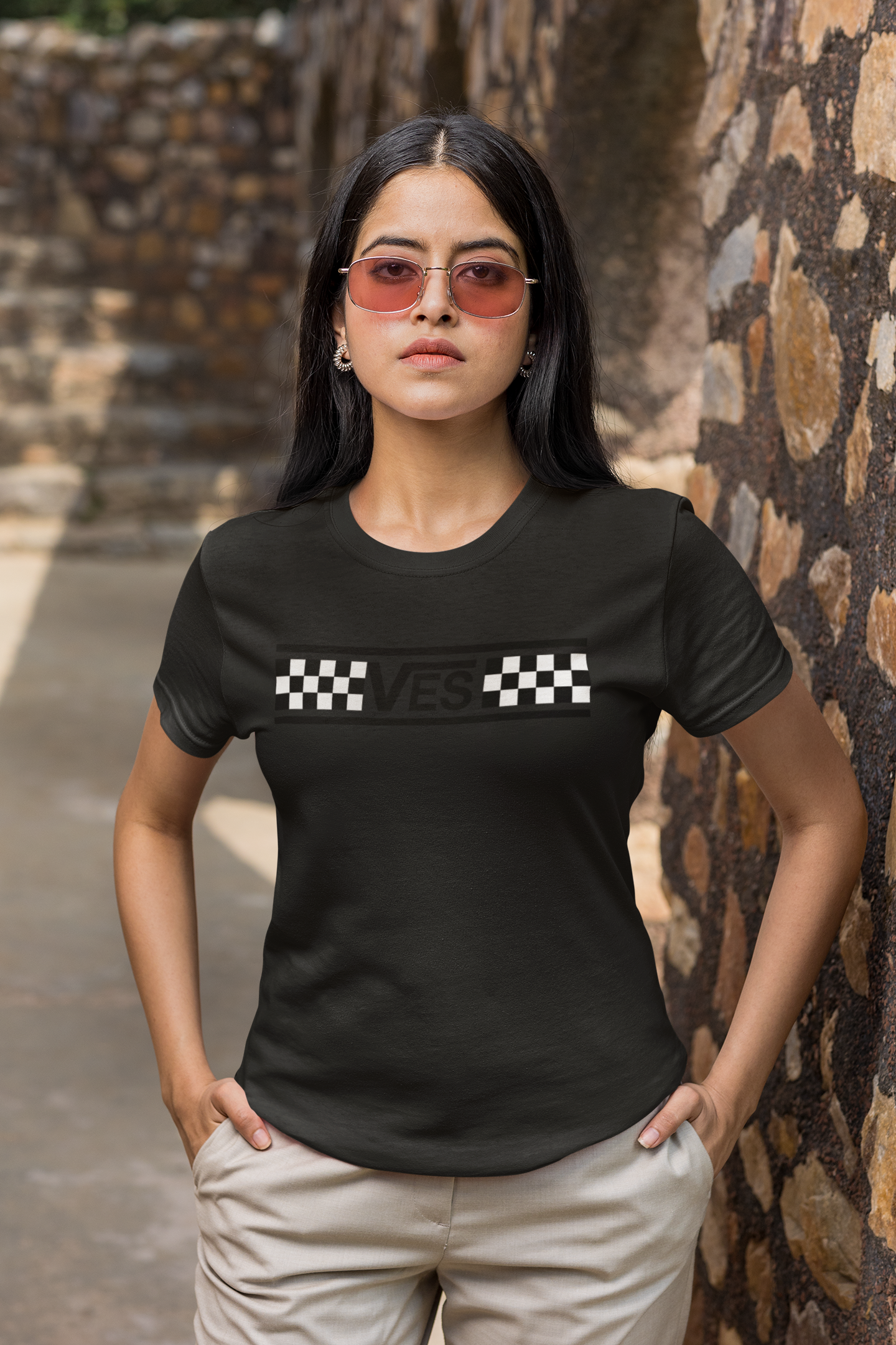 Checkered - Adult Women's T-shirt