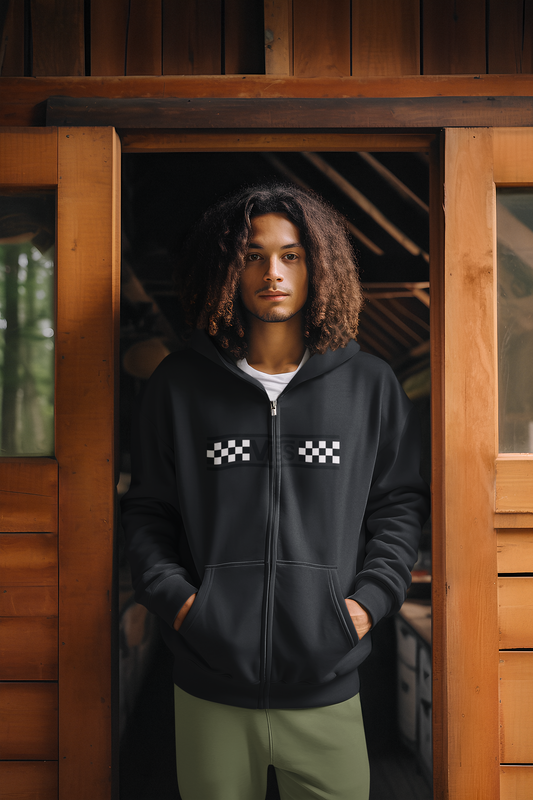 Checkered - Adult Full-Zip Hoodie