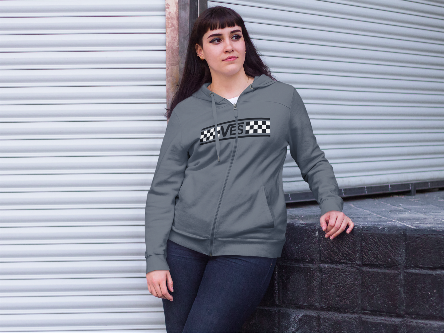 Checkered - Adult Full-Zip Hoodie