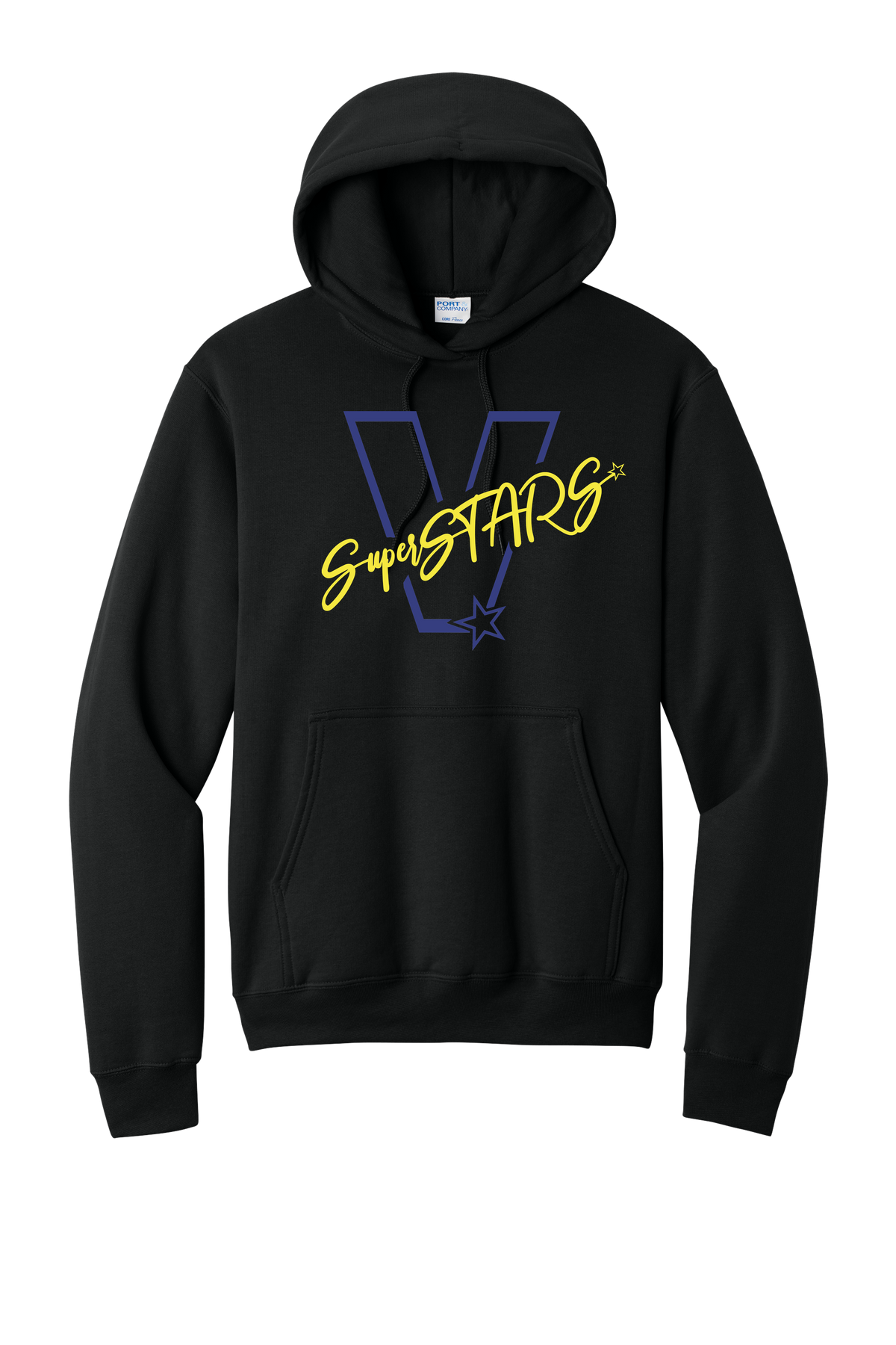 Big V - Adult Hoodie - Black
