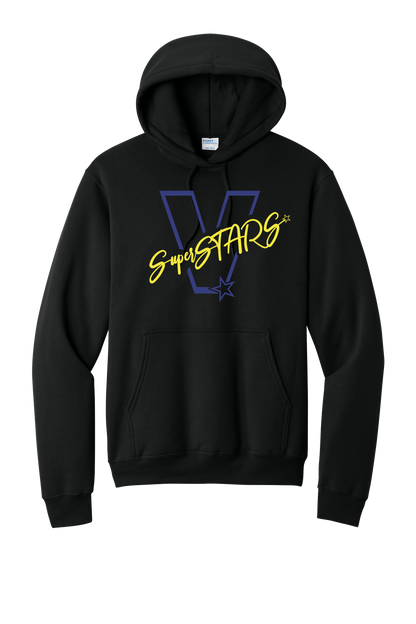 Big V - Adult Hoodie - Black