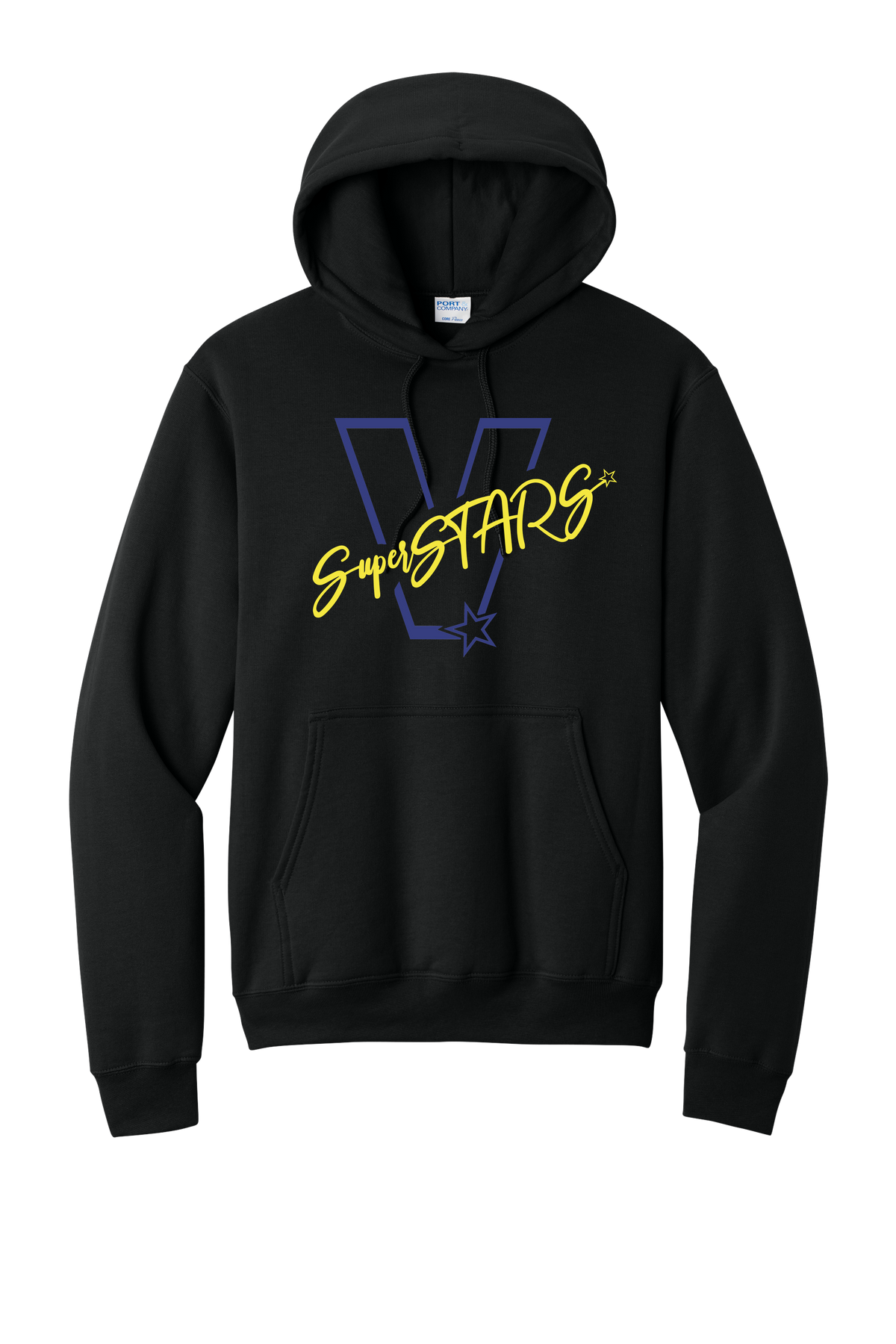 Big V - Adult Hoodie - Black