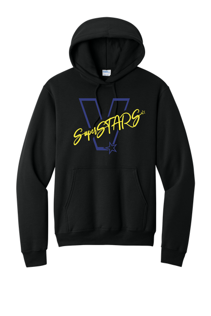 Big V - Adult Hoodie - Black
