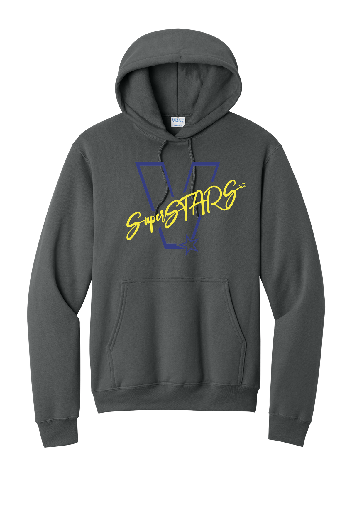 Big V - Adult Hoodie - Charcoal