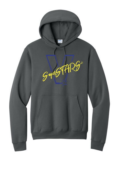 Big V - Adult Hoodie - Charcoal