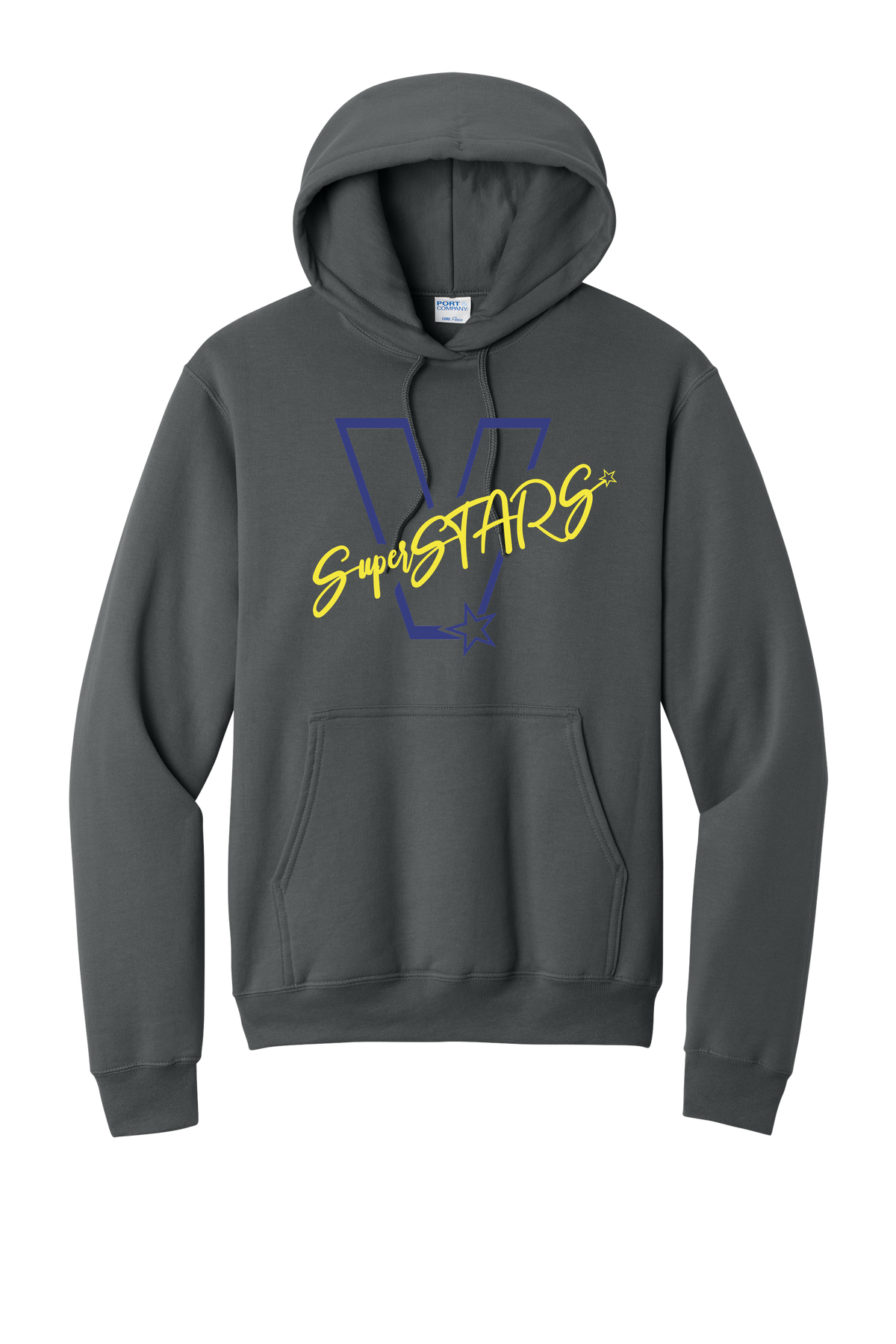 Big V - Adult Hoodie - Charcoal