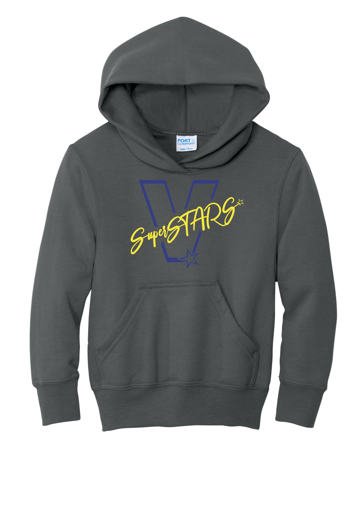 Big V - Youth Hoodie - Charcoal