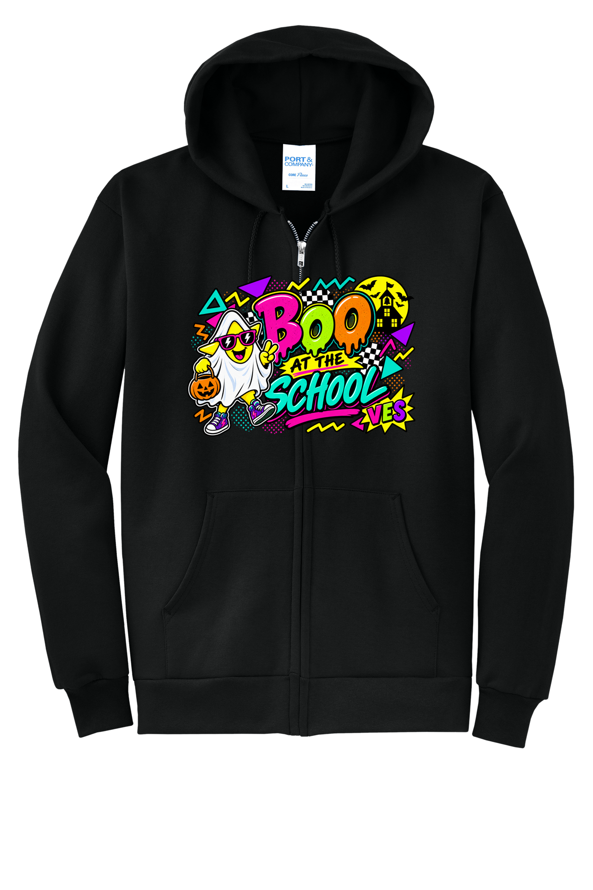 Boo26 - Adult Zip Hoodie - Black