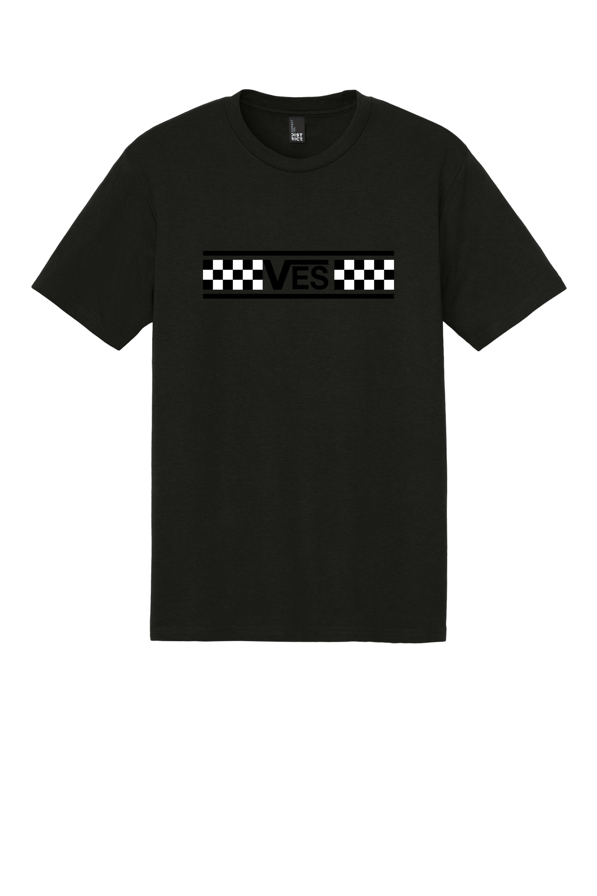 Checkered - Adult Tee - Black