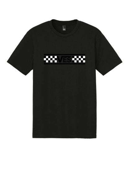 Checkered - Adult Tee - Black