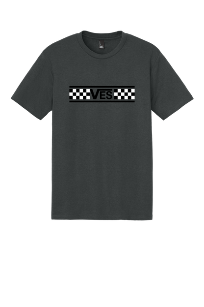 Checkered - Adult Tee - Charcoal