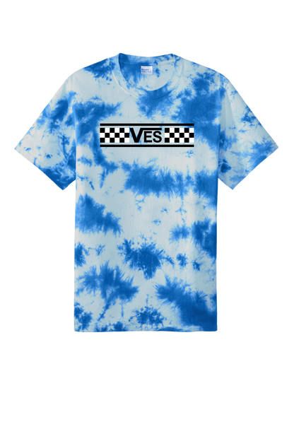 Checkered - Adult Tee - Tie-Dye Royal
