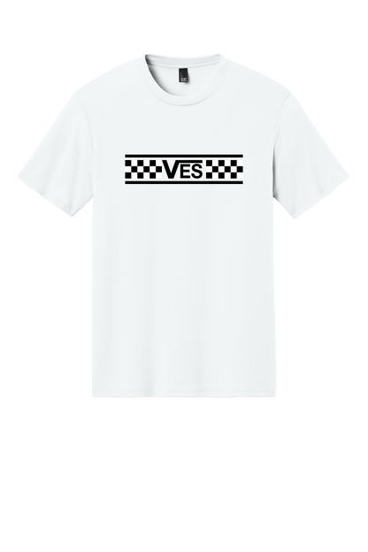Checkered - Adult Tee - White
