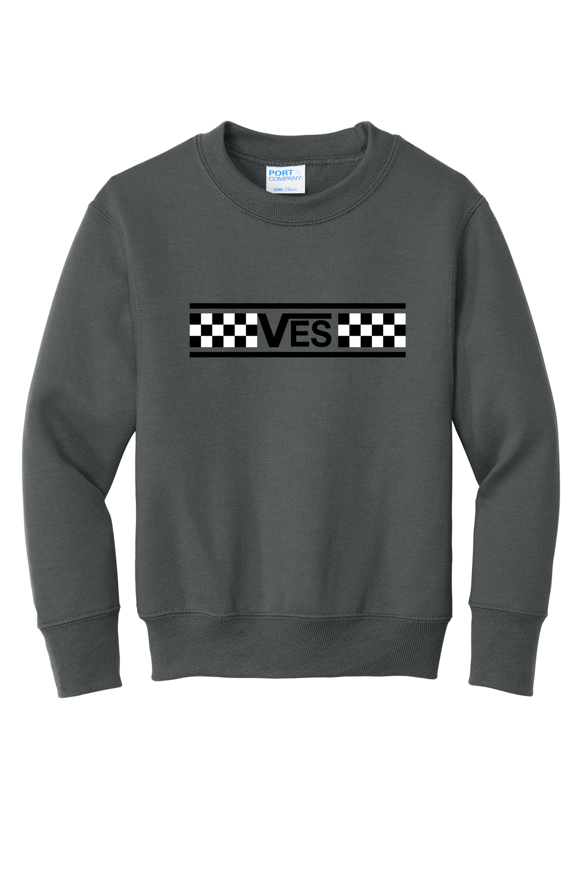 Checkered - Youth Crew - Charcoal