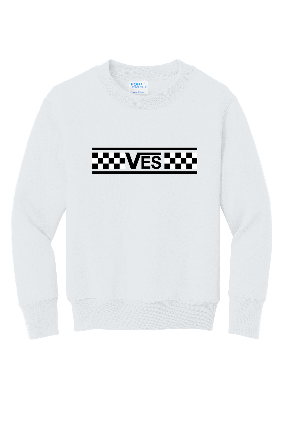 Checkered - Youth Crew - White