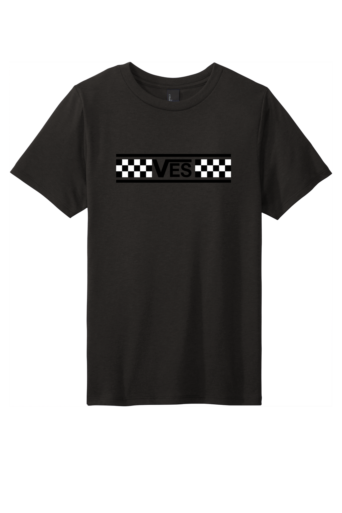 Checkered - Youth Tee - Black