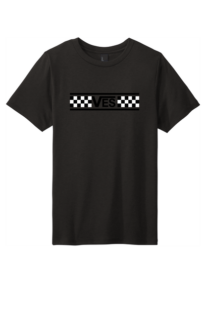 Checkered - Youth Tee - Black