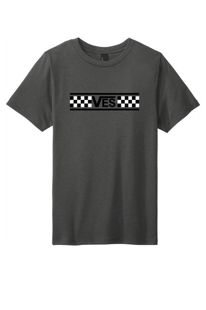 Checkered - Youth Tee - Charcoal