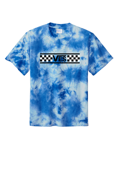 Checkered - Youth Tee - Tie-Dye Royal