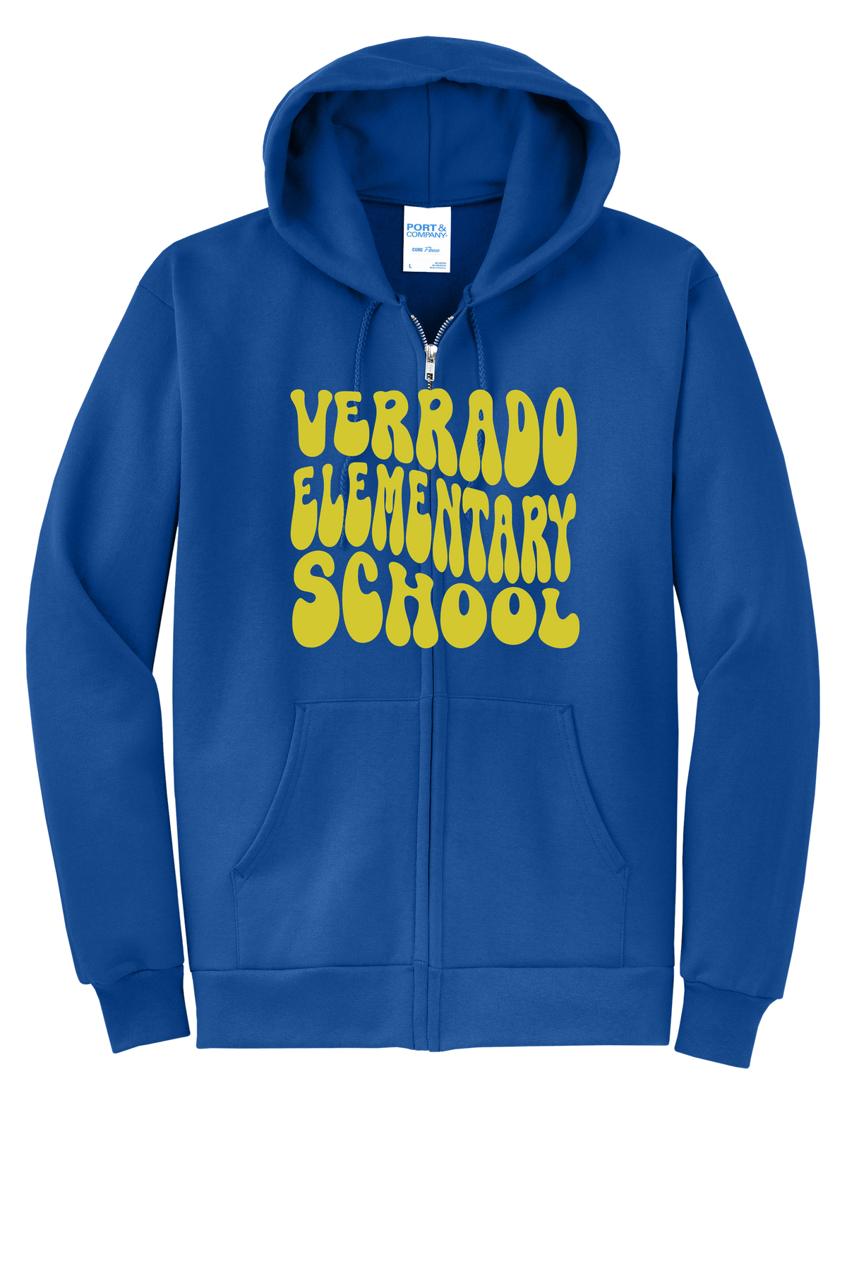 Groovy - Adult Zip Hoodie - Royal Blue
