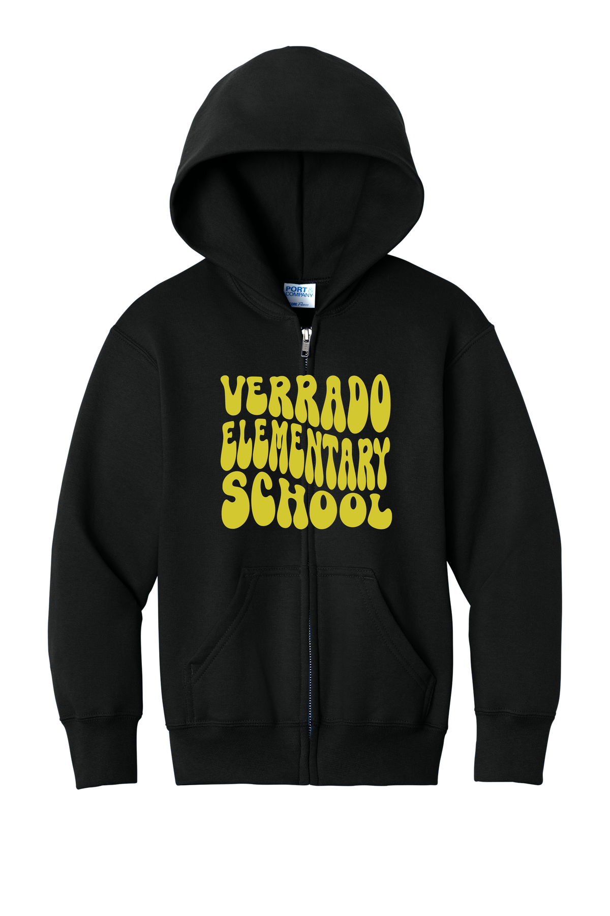 Groovy - Youth Zip Hoodie - Black