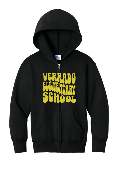 Groovy - Youth Zip Hoodie - Black
