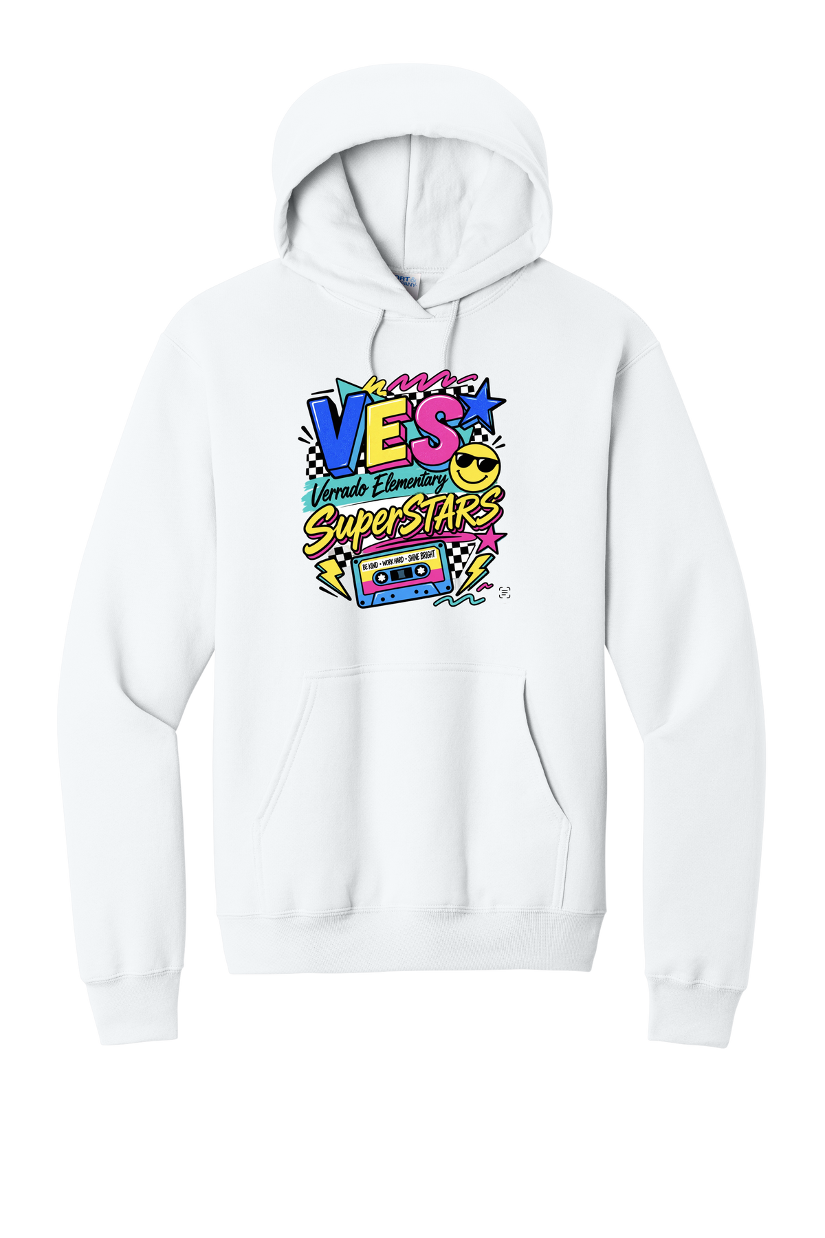 Rad - Adult Hoodie - White
