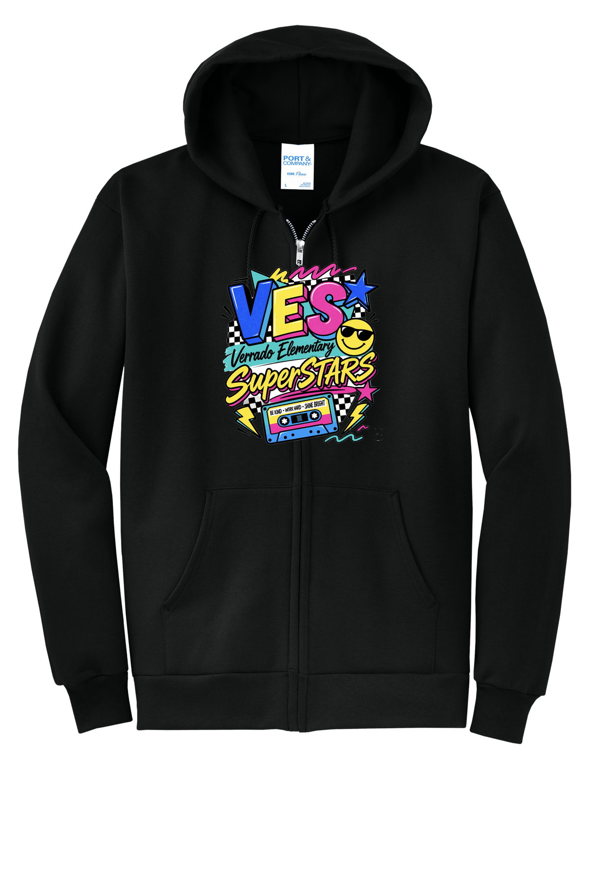 Rad - Adult Zip Hoodie - Black