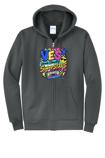 Rad - Adult Zip Hoodie - Charcoal