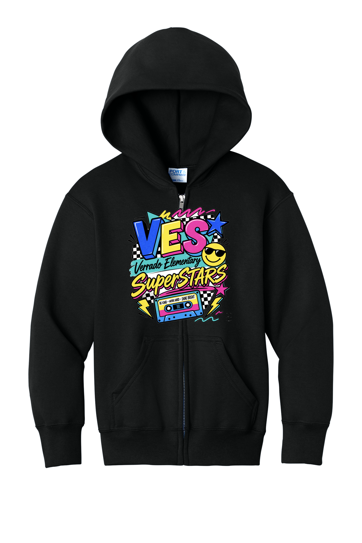 Rad - Youth Zip Hoodie - Black
