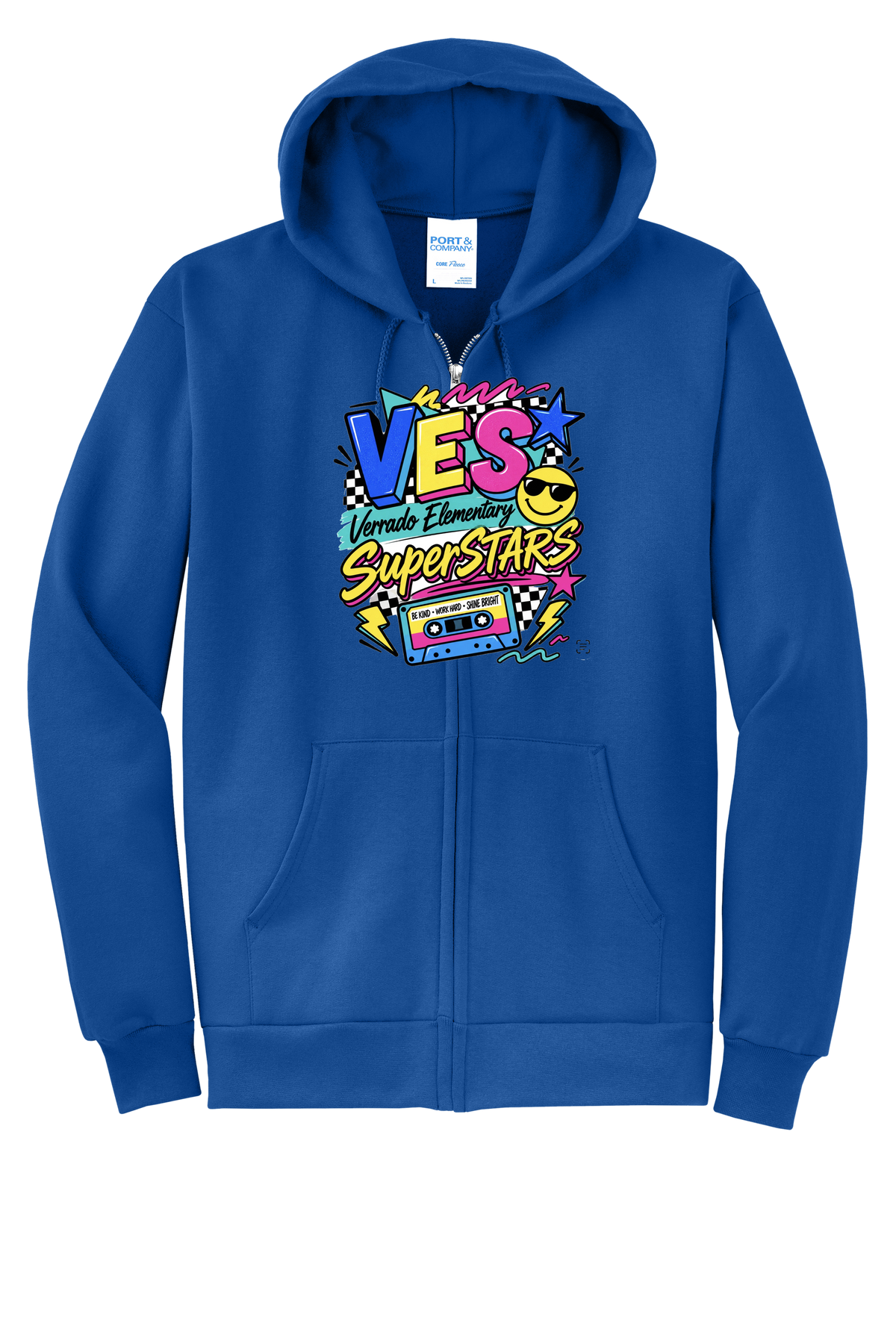 Rad - Youth Zip Hoodie - Royal Blue