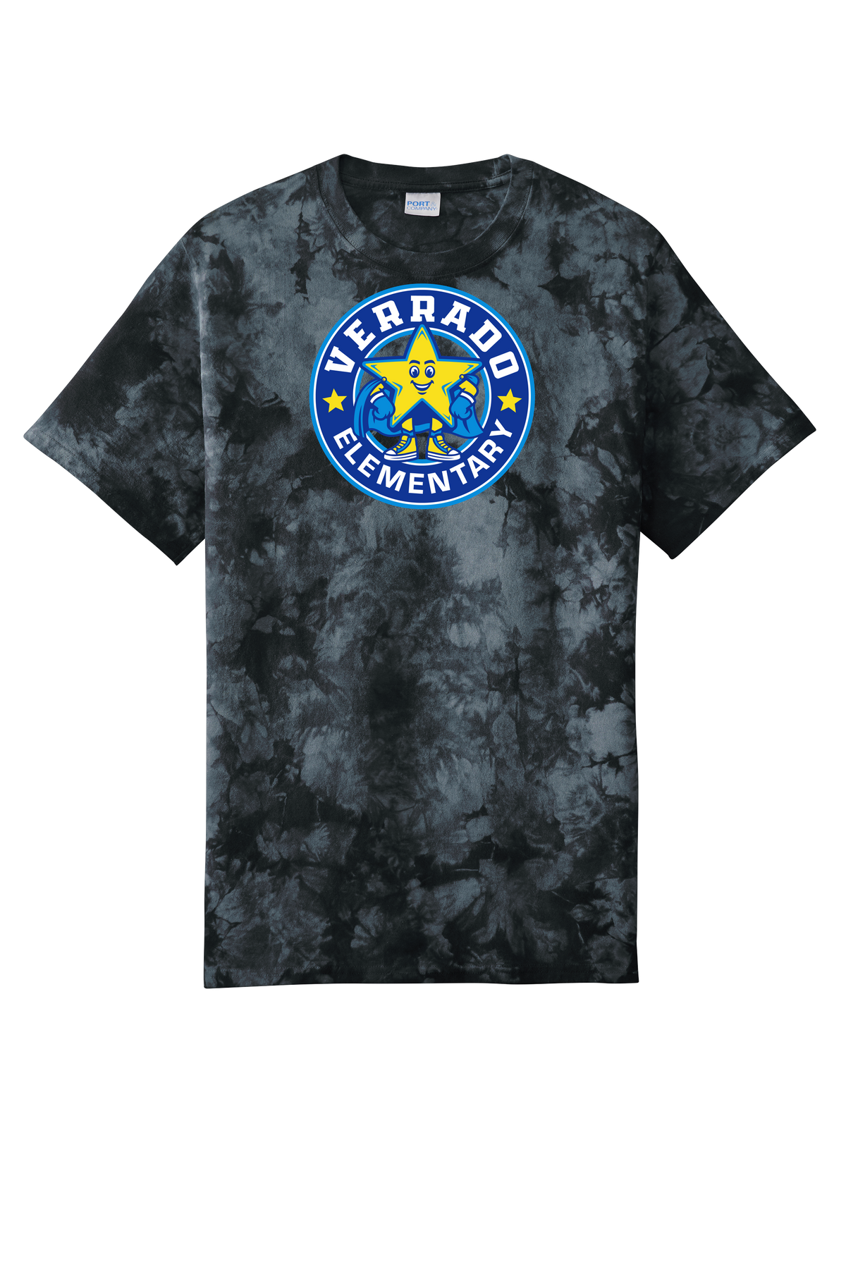 Sparky Stamp - Adult Tee - Tie-Dye Black