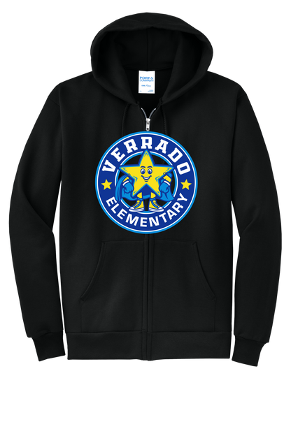 Sparky Stamp - Adult Zip Hoodie - Black