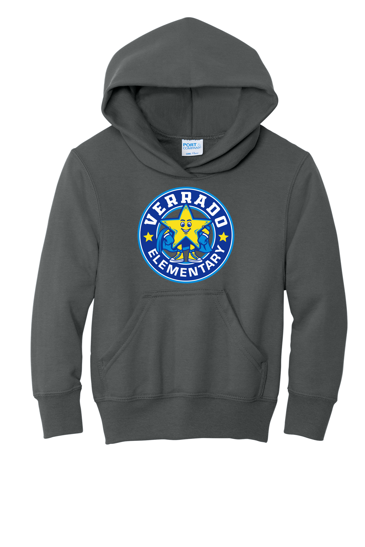 Sparky Stamp - Youth Hoodie - Charcoal