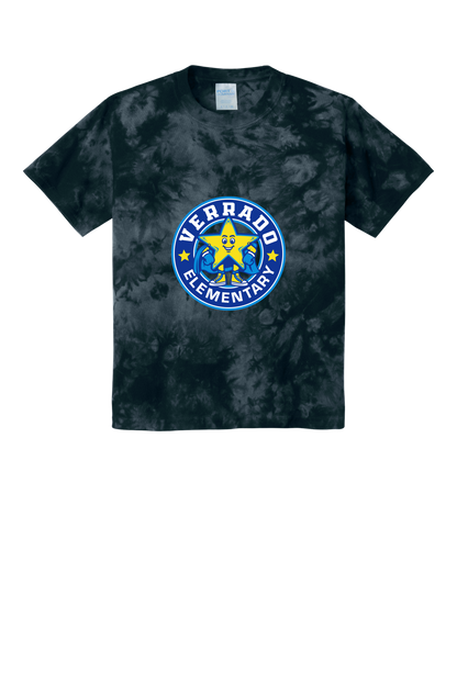 Sparky Stamp - Youth Tee - Tie-Dye Black