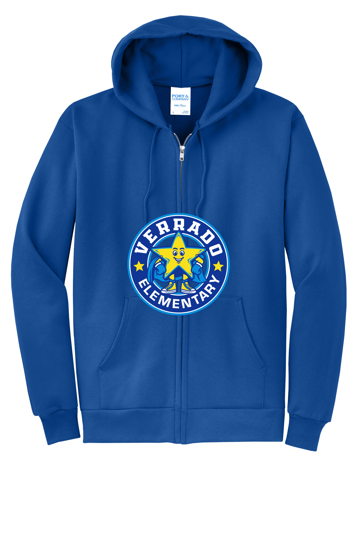 Sparky Stamp - Youth Zip Hoodie - Royal Blue