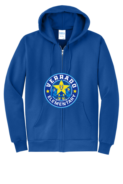 Sparky Stamp - Youth Zip Hoodie - Royal Blue