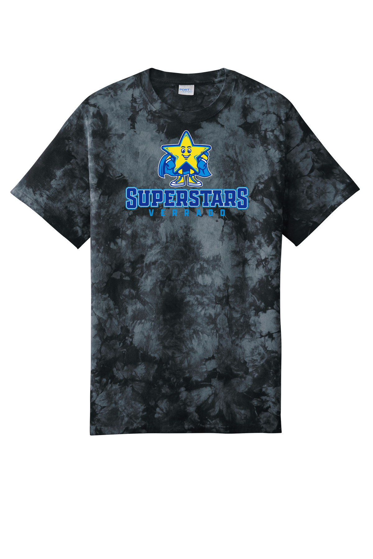 Sparky Varsity - Adult Tee - Tie-Dye Black