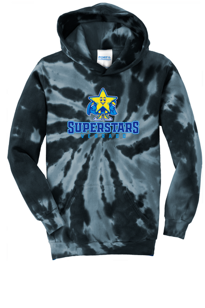 Sparky Varsity - Youth Hoodie - Tie-Dye Black