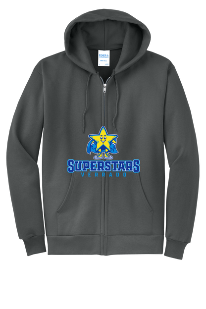 Sparky Varsity - Youth Zip Hoodie - Charcoal