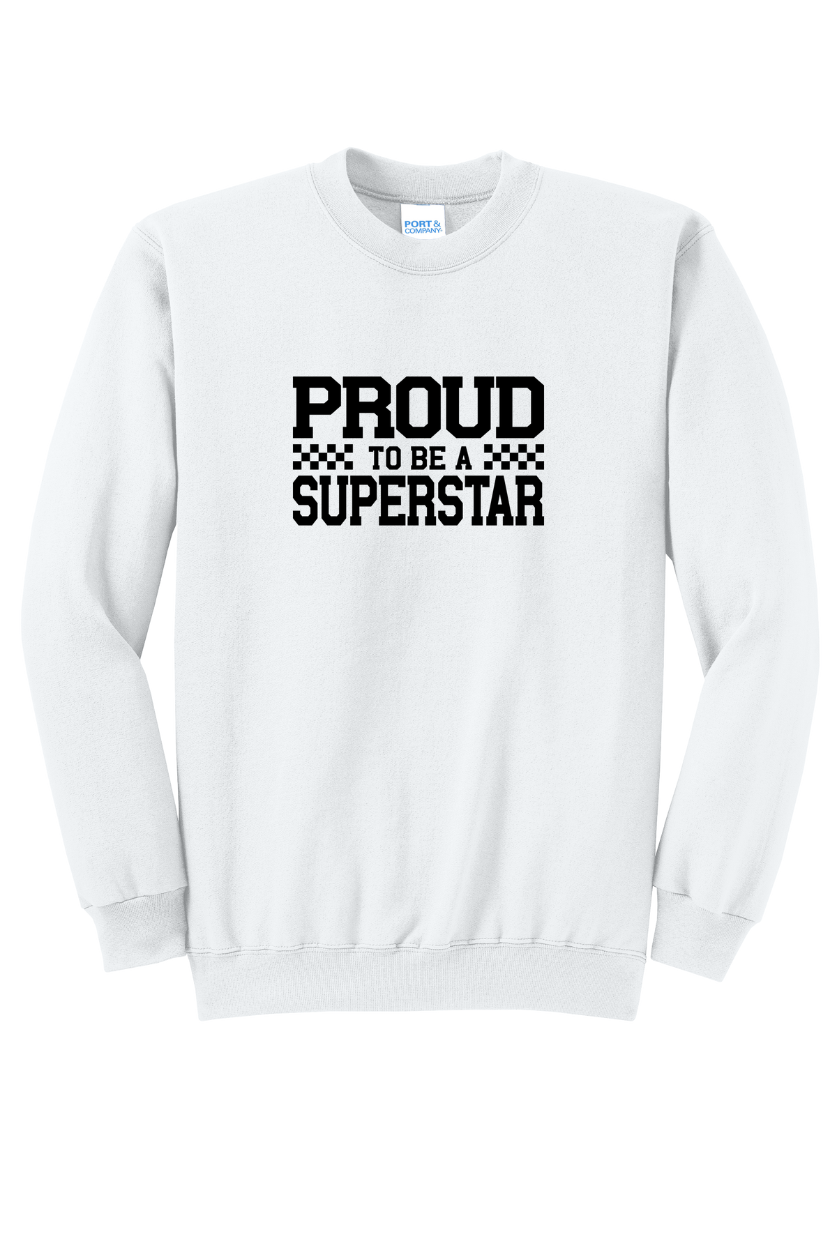 SuperSTAR Proud - Adult Crew - White