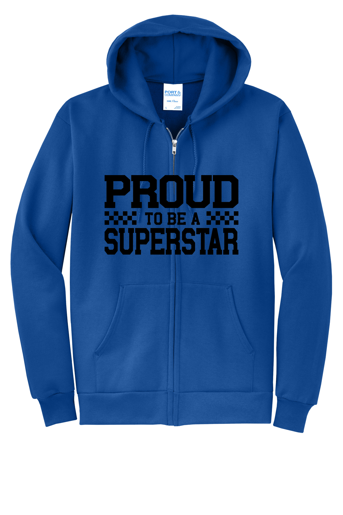 SuperSTAR Proud - Adult Zip Hoodie - Royal Blue