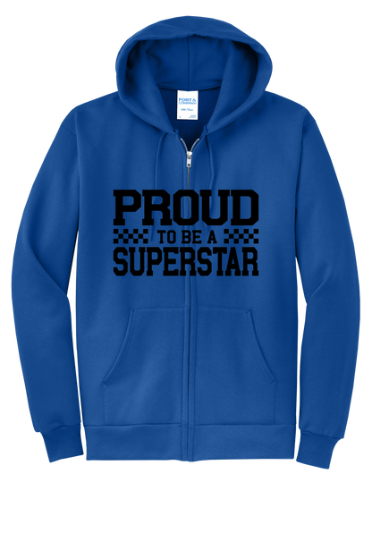 SuperSTAR Proud - Adult Zip Hoodie - Royal Blue