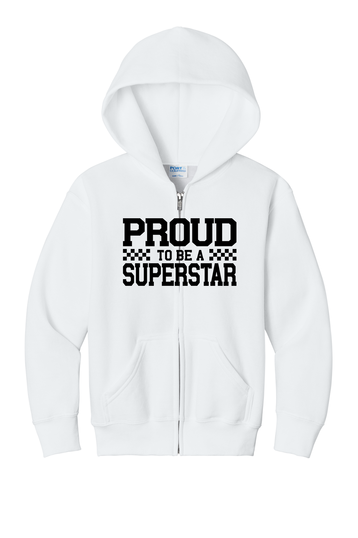 SuperSTAR Proud - Youth Zip Hoodie - White