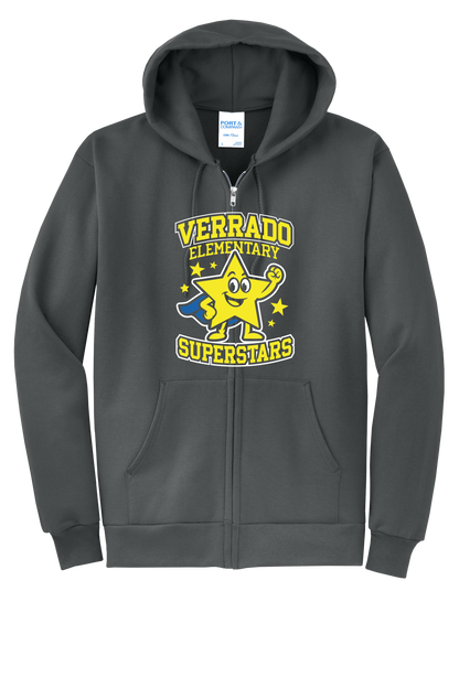 VibeStar - Adult Zip Hoodie - Charcoal