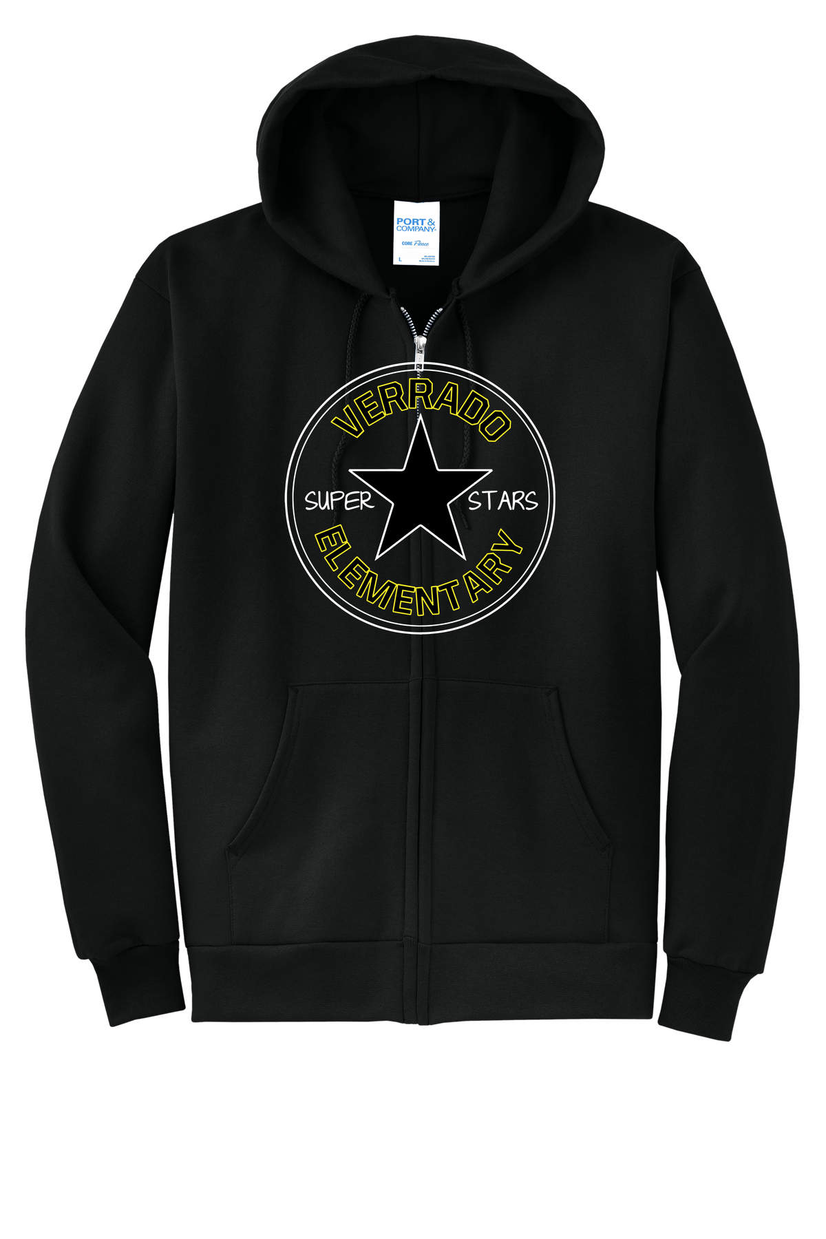 Vintage - Adult Zip Hoodie - Black