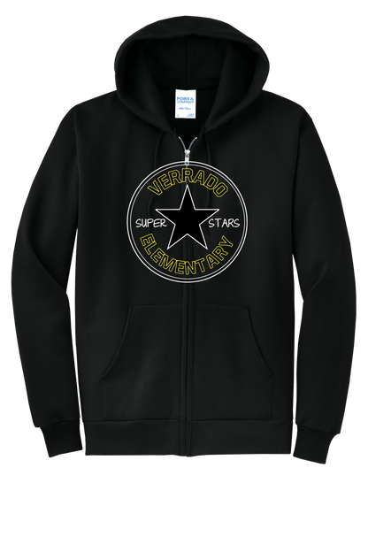 Vintage - Adult Zip Hoodie - Black